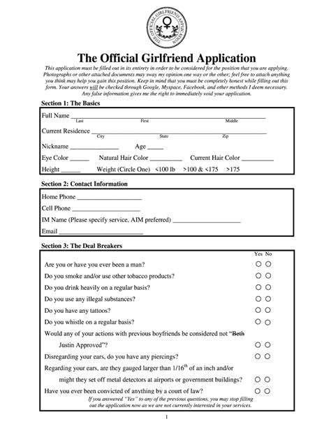 gf applications|Girlfriend Application